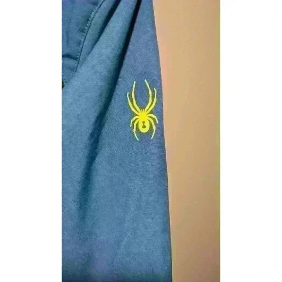 Spyder Boys' Dylan Ski Jacket Old Glory Blue Green Insulated Size 12 - Picture 7 of 8